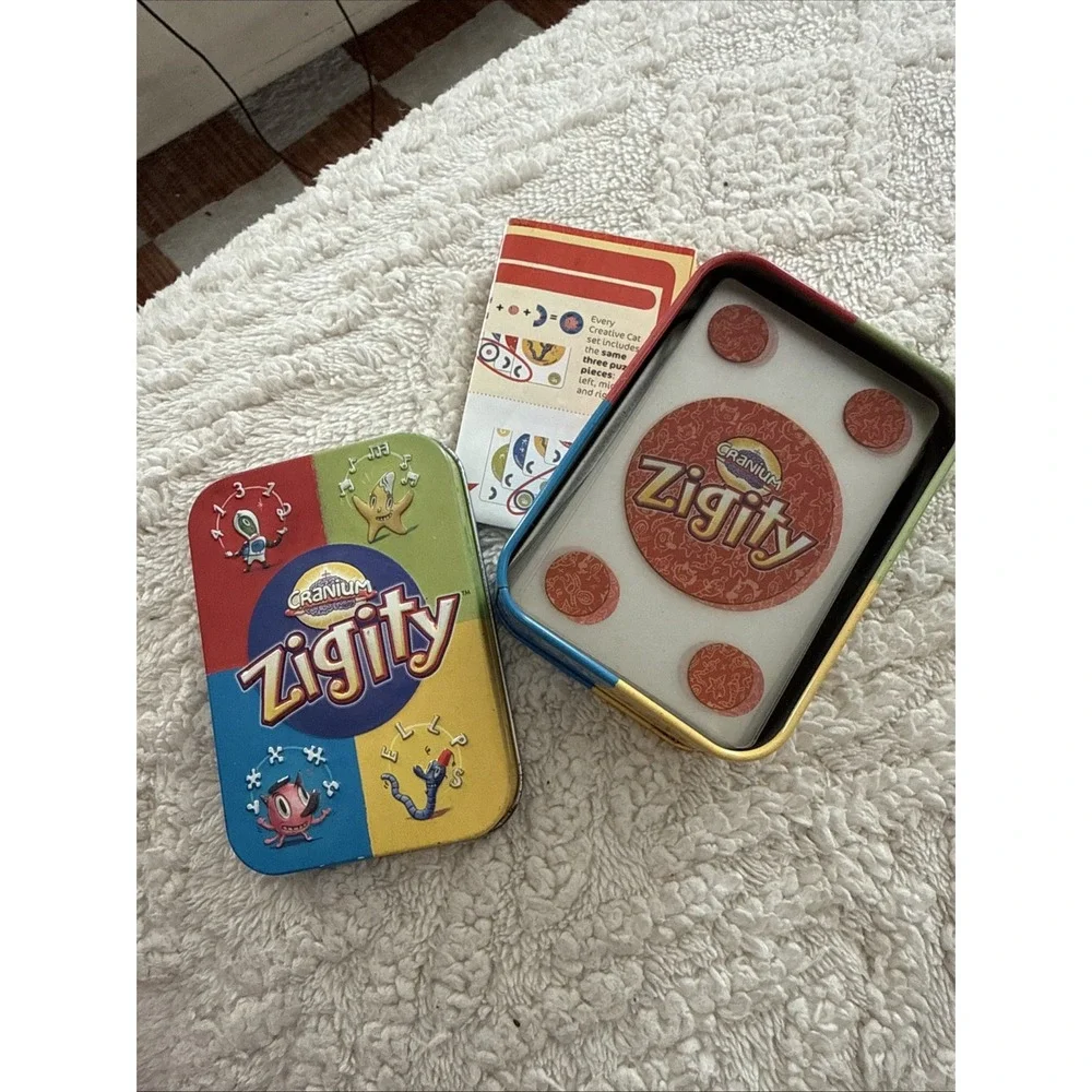 Cranium Zigity Card Game 2005 Complete Instructions Tin